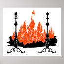 Search for fireplace posters Flames