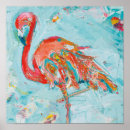 Recherche de oiseau abstrait posters Flamants