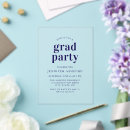 Recherche de navy blue graduation invitations Rétro