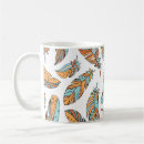 Search for hand drawn feathers mugs Vintage
