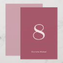 Search for burgundy and blush table cards Simple