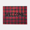 Search for black and red plaid doormats Chequered