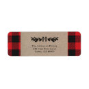 Search for country plaid return address labels Burlap