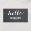 Search for chalkboard business cards Charming