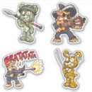 Search for cartoon zombie stickers Kawaii