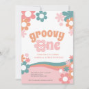 Search for one groovy baby birthday invitations Baby girl