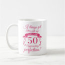 Search for funny 50th birthday mugs Aged to perfection