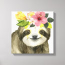Search for sloth canvas prints Tropical