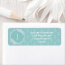 Recherche de elegant damask étiquettes adresse retour Moderne