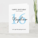 Search for boys 16th birthday cards Nephew