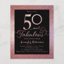 Search for fiftieth 4x5 invitations Glitter