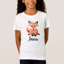 Search for fox girls tshirts watercolor