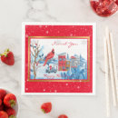 Search for vintage santa napkins Snowman