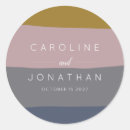 Search for blue and gold wedding stickers Classic