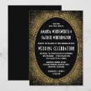 Search for gold foil art deco invitations Black and gold