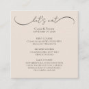 Search for rehearsal dinner enclosure cards Calligraphy