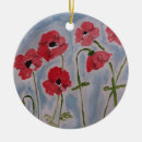 Search for poppies ornaments Red