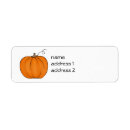 Search for cute pumpkin return address labels Autumn