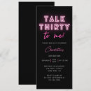 Search for neon pink invitations Thirty