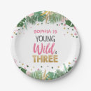 Recherche de tropical paper plates Anniversaire de la jungle