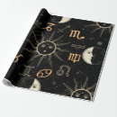 Recherche de lune soleil papier cadeau Zodiaque