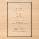 Search for black acrylic wedding invitations Clean