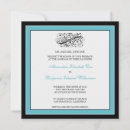 Search for turquoise black wedding invitations Vintage