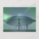 Search for alien visitors postcards Aliens
