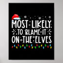 Search for christmas elves posters Black cat