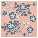 Search for navy and coral fabric Flowers