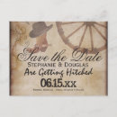 Search for cowboy boot save the dates Wagon wheel