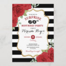 Search for red black and white birthday invitations Floral