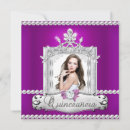 Recherche de purple quinceanera invitations Fête de quinceanera