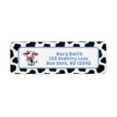 Search for cow birthday return address labels Watercolor