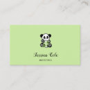 Search for panda bear business cards Babysitting