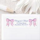 Search for pink ribbon return address labels Preppy