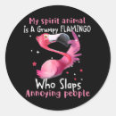 Search for round flamingo stickers Animal