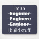 Recherche de ingénieur drôle tapis souris Construction