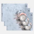 Search for vintage clock wrapping paper Time