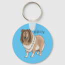 Search for rough keychains Long haired collie