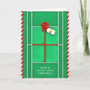 Search for tennis holiday cards Santa