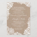 Search for burlap lace bridal shower invitations Chic