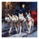 Search for dog christmas art Winter wonderland