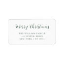 Search for merry christmas return address labels Clean simple minimal