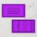 Search for fluorescent business cards Minimalist