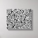 Search for black and white geometric shapes canvas prints Organic