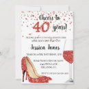 Search for heels invitations 40th