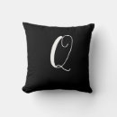 Recherche de lettre q Noir et blanc