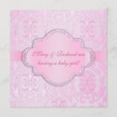Search for damask baby shower invitations Vintage