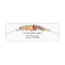 Search for autumnal return address labels Autumn leaves